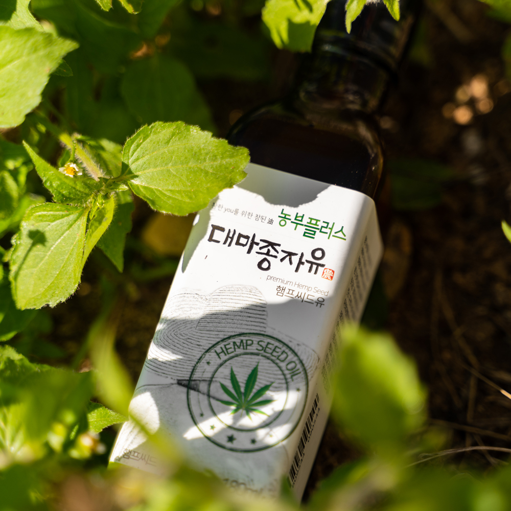 농부플러스 냉압착 햄프씨드유 대마종자유 180ml - 상세 이미지 2