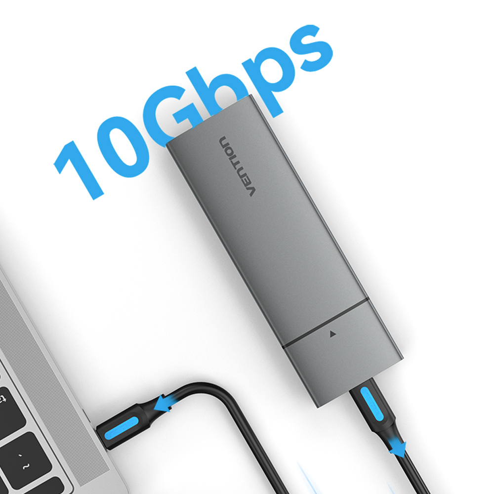 벤션 M.2 NVMe SSD 10Gbps 초고속 외장 케이스, KPGH0 - 상세 이미지 2