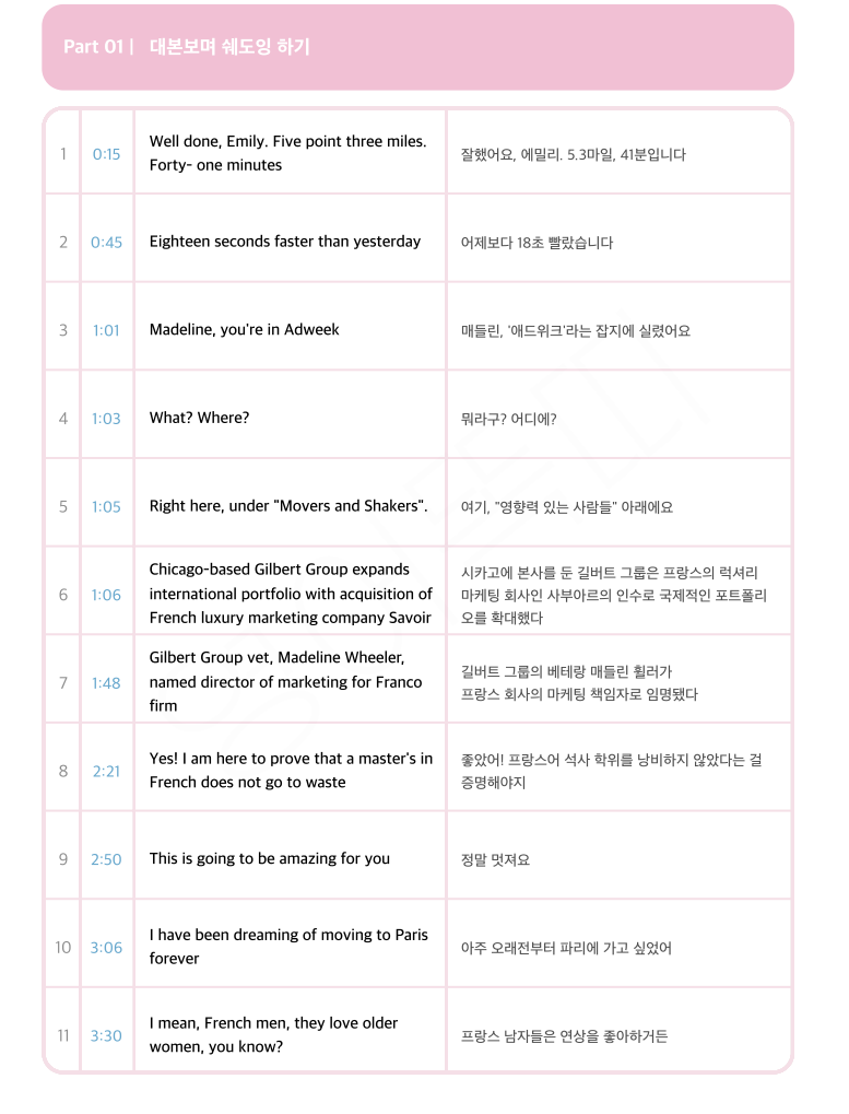 에밀리 파리에 가다 시즌1 대본 스크립트 Ep1-10회 상세 이미지 3