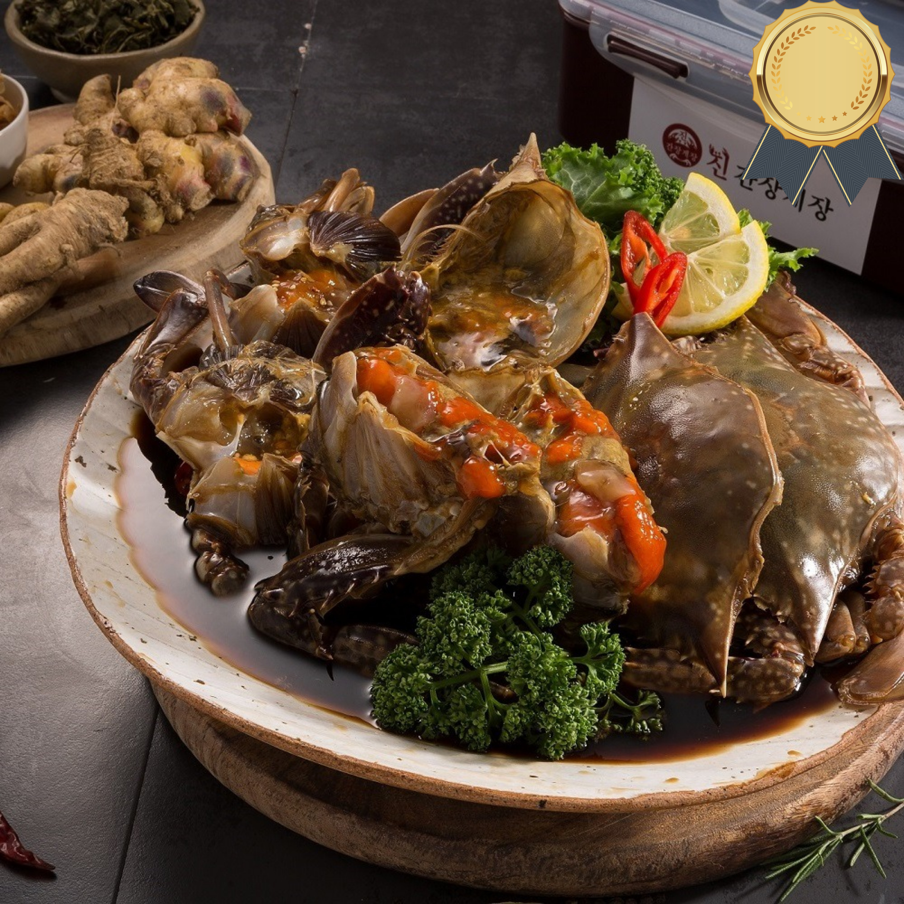 80년전통 연평도 간장게장 알배기 암꽃게 중 2.2kg - 상품 이미지