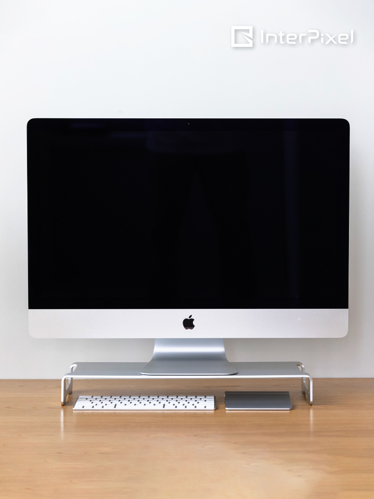 인터픽셀 IMT-M01 알루미늄 모니터 받침대 선반 20Kg 하중 맥북 아이맥 두께 5T