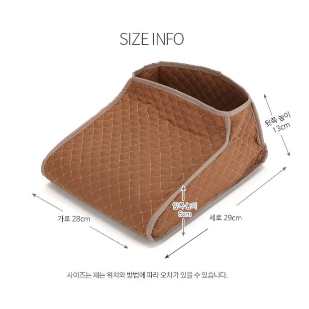 발보온용품 발목 온열기 발온열찜질기 브라운 베이직