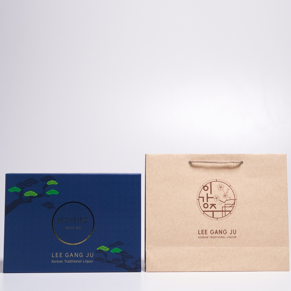 이강주 29호 도자기 25도 500ml 2본입(전용잔,쇼핑백 포함) 선물세트 전주 명절 - 상세 이미지 4
