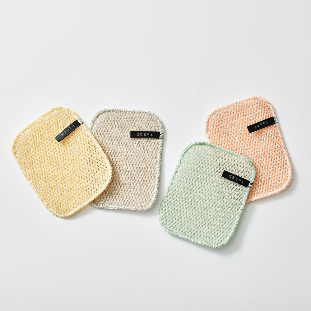 생활공작소 양면수세미 망사 주방수세미 4개 이미지 2