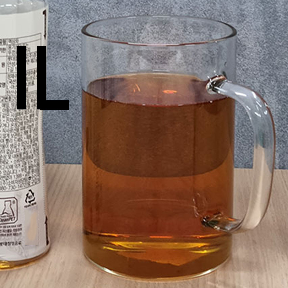 마카 내열유리 머그컵 1000ml 홈까페 빅머그컵 대형머그컵