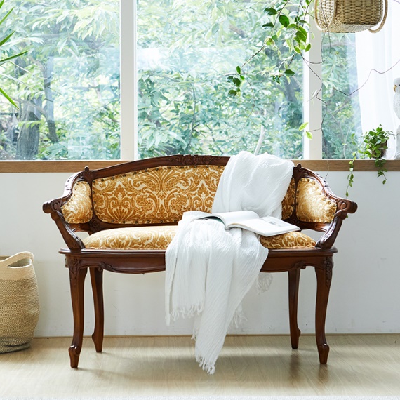 2인용 엔틱 쇼파 명품 쇼파 넓은 쇼파 고급 예식장 소파