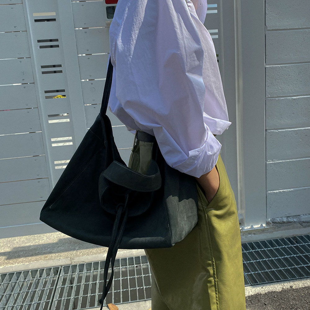 빈티지 스웨이드 토트백 여자보세가방 가을 숄더백 : 어컴폴리쉬