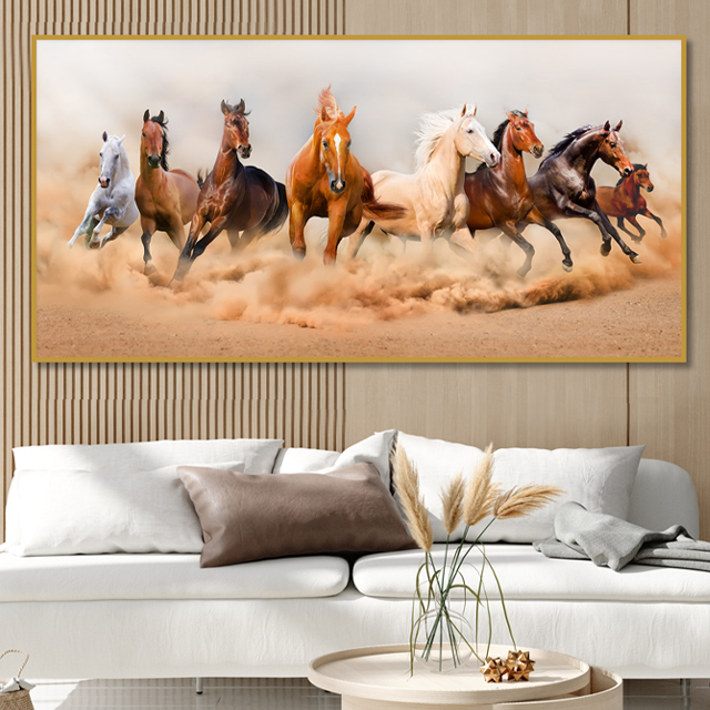 승진 출세 합격 돈들어오는 말 그림 풍수지리 팔마도 와이드 인테리어 액자 집들이선물