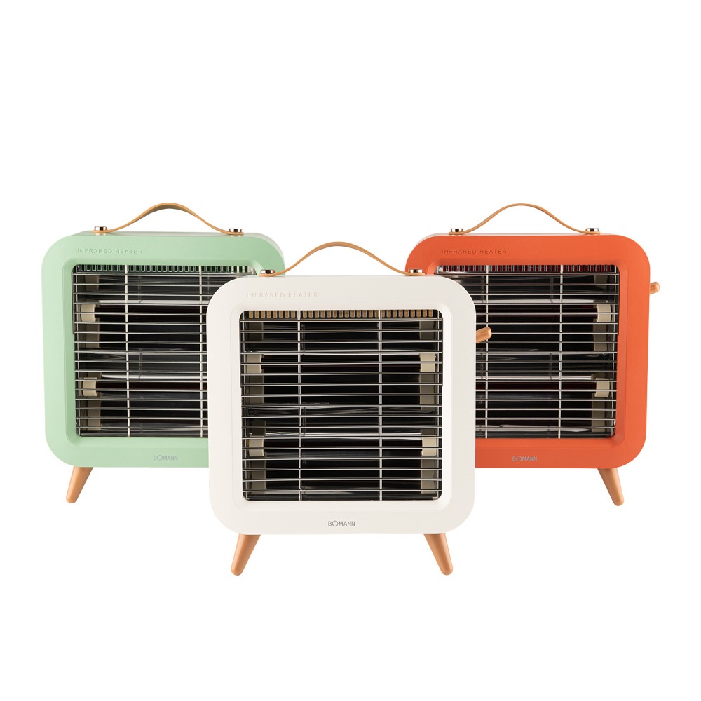 보만 레트로 원적외선 전기난로 전기히터 2구 3컬러 IEH2051W