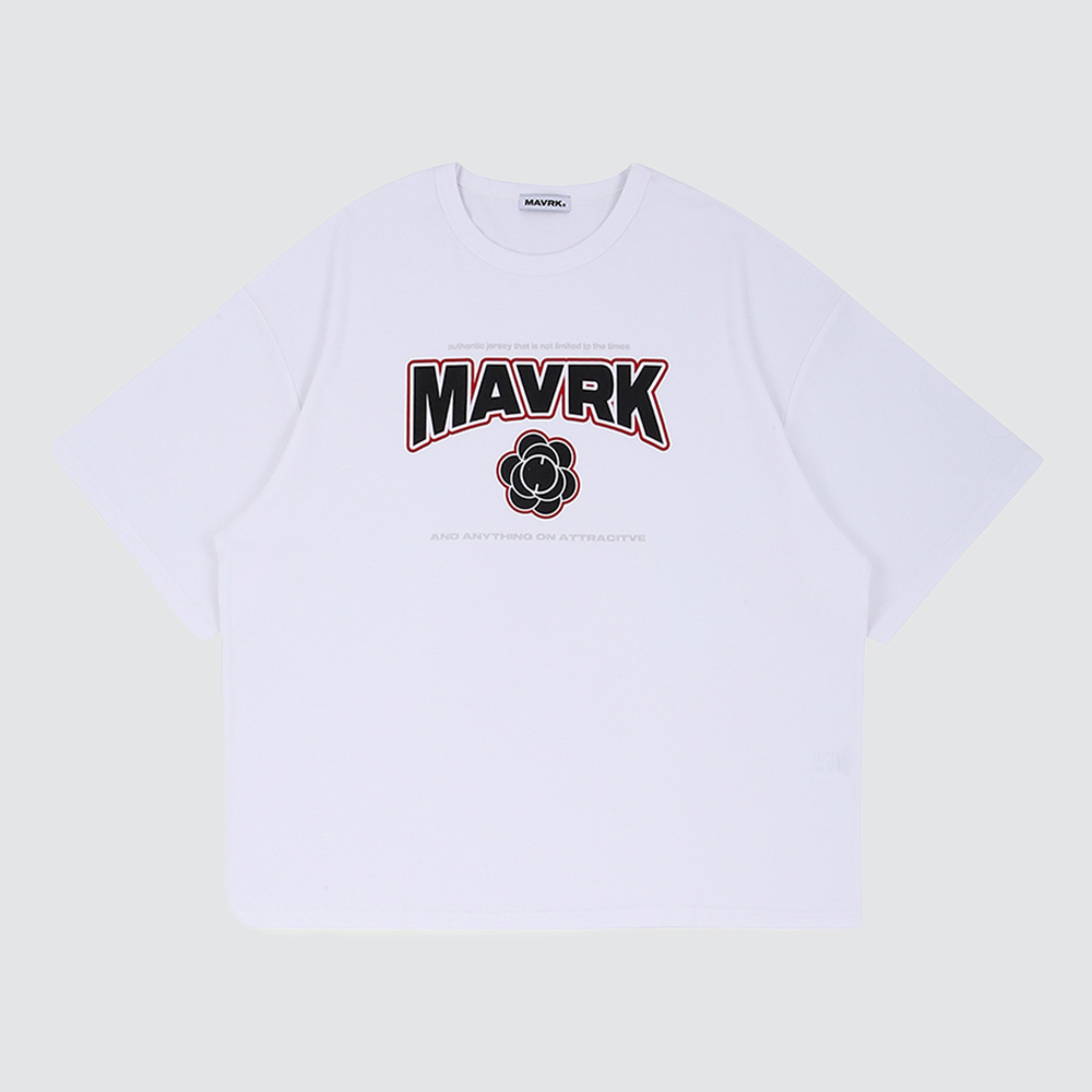 MAVRK(매버릭), (S size ONLY) M-플라워 로고 오버핏 티셔츠 (2COLOR) - 상세 이미지 2
