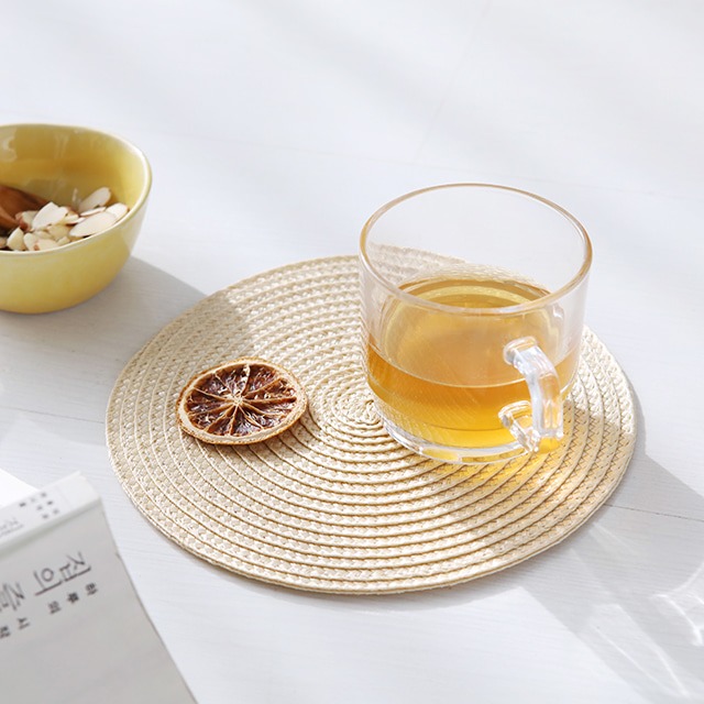 MAT 원형 테이블 매트 D18 KS1003DSM 다크브라운, 18cm