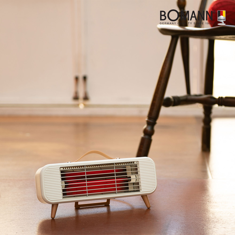 보만 레트로 원적외선 캠핑 전기난로 전기히터 1구 3컬러 IEH1031W