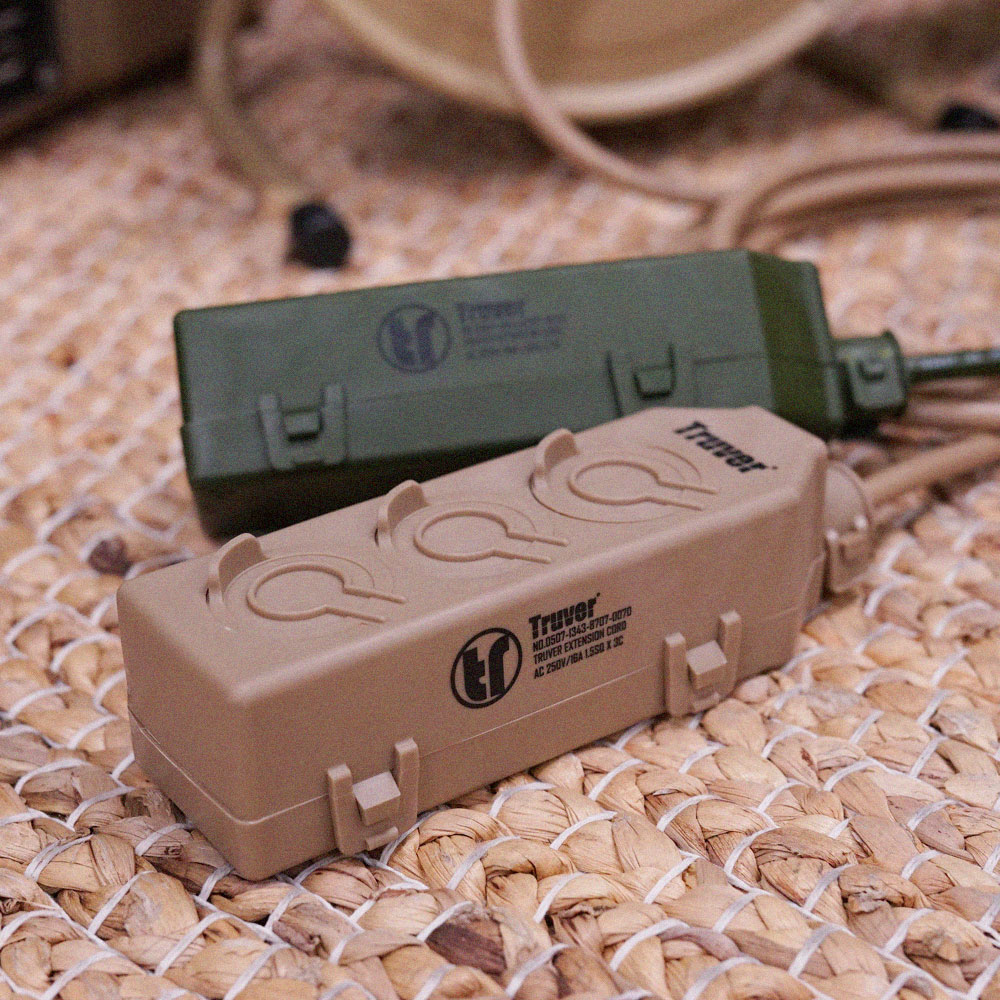 트루버 캠핑 리드선 전기 릴선 연장선 캠핑용 3구 3M