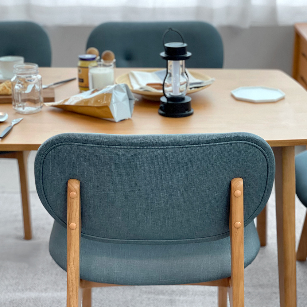 로포텐 올라 원목 6인용 식탁 세트 낮은 식탁 1700 의자3 벤치