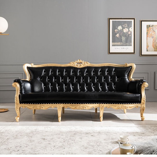 명품쇼파 고급쇼파 넓은 3인용 엔틱 쇼파 예식장 소파