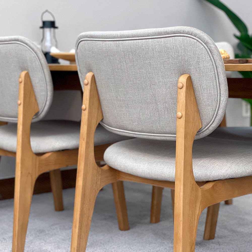 로포텐 올라 원목 6인용 식탁 세트 낮은 식탁 1700 의자3 벤치