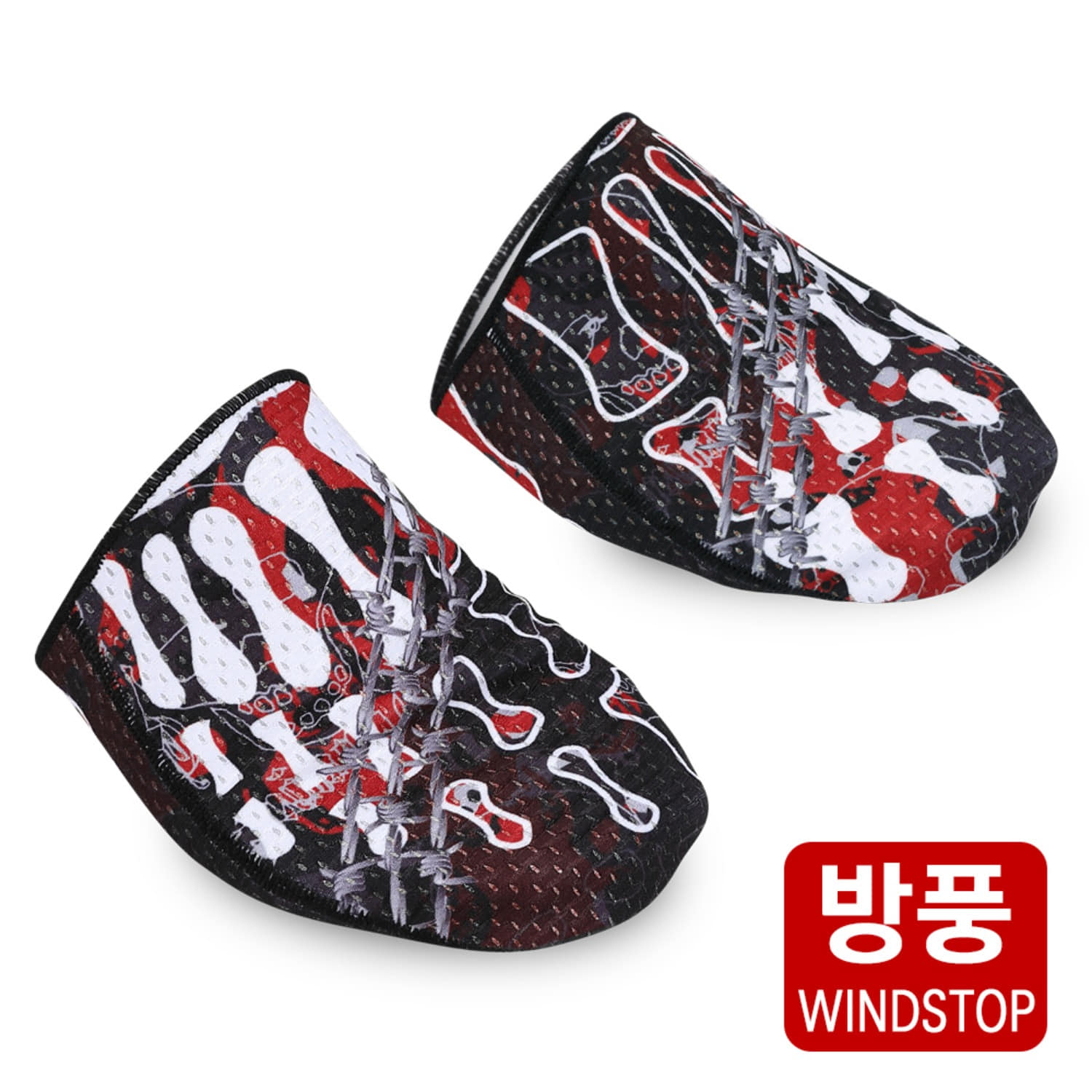 MCN 방한 기모 방풍 토워머 겨울 발가락 토시 토커버 블랙