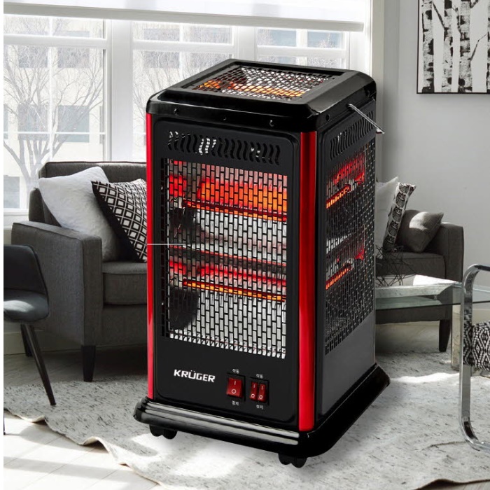 5방 난로 거실난로 가정용 난방기구 사무실 오방난로