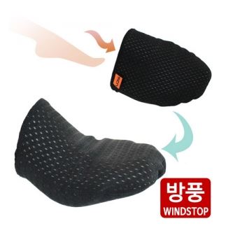 MCN 방한 기모 방풍 토워머 겨울 발가락 토시 토커버 블랙