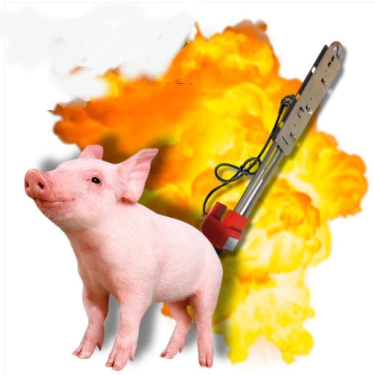 물데우기 돼지꼬리히터 물데우는기계 3KW 500mm