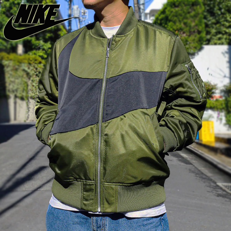 나이키 자켓 빅 스우시 리버시블 써마핏 봄버자켓 MA1 항공점퍼 데일리룩 숏패딩 야상
