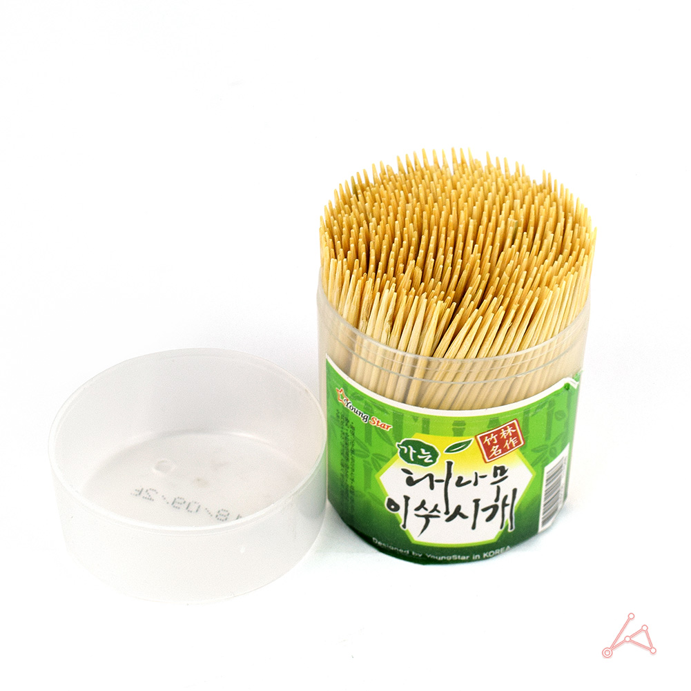 대나무 이쑤시개 양면 요지 업소용 식당용 이쑤시개통 - 상세 이미지 3