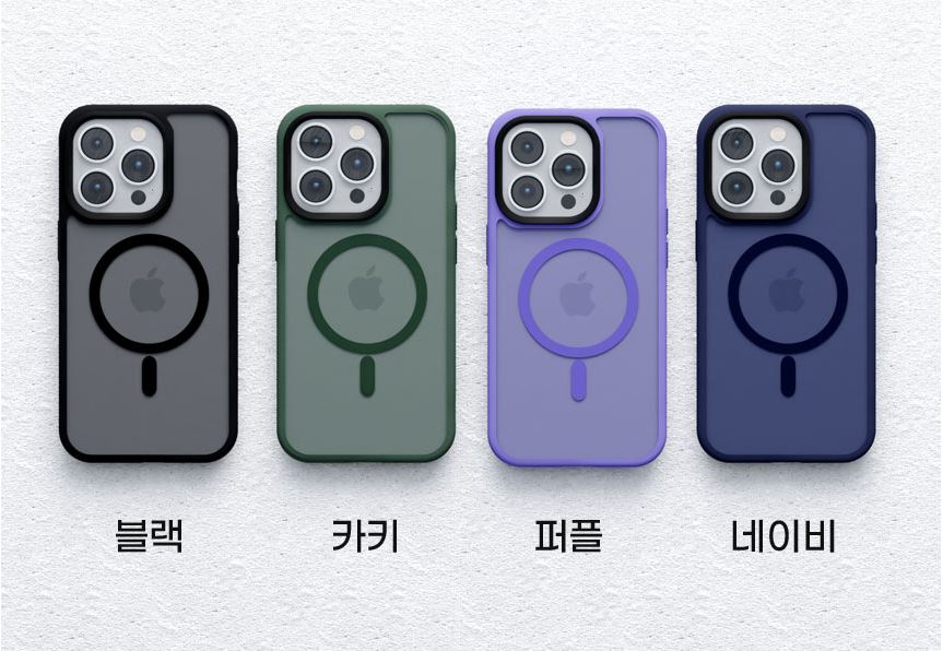 아이폰14 프로 마그네틱 맥세이프 실리콘 테두리 케이스 - 상세 이미지 4
