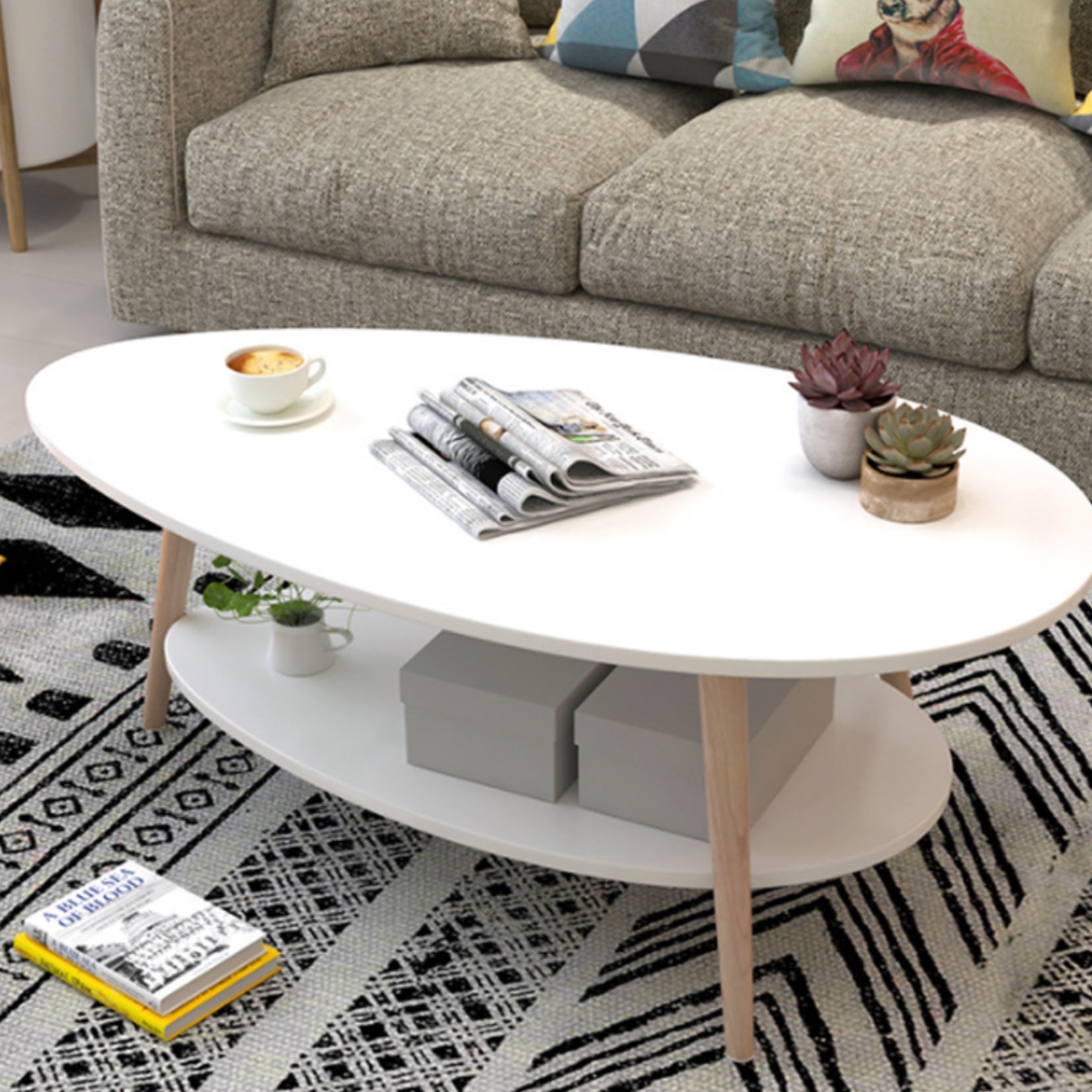 응접실 테이블 높은 쇼파 테이블 기능성 거실 테이블 거실용 탁자