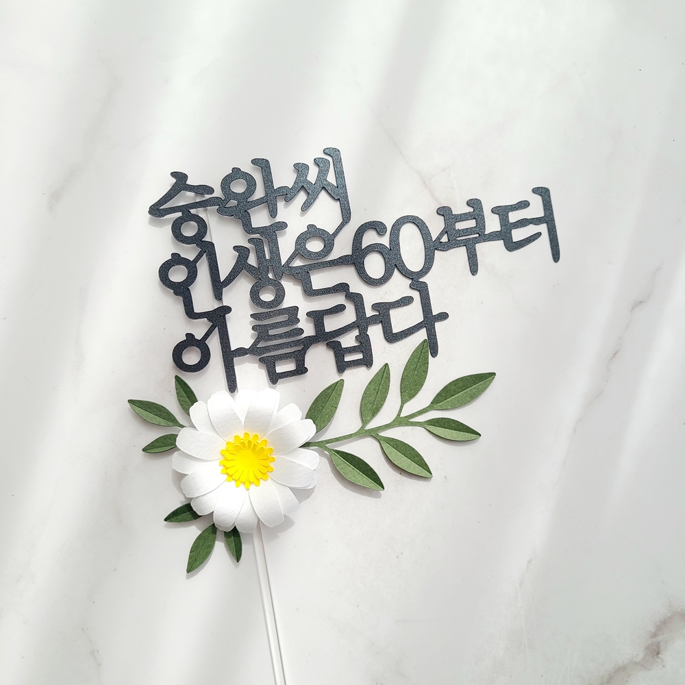 나이가뭐가 중요환갑 토퍼 생일 축하 문구 기념일 토퍼 제작 인생은60부터 이미지 4