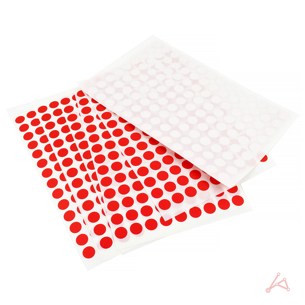 동그란 스티커 동그라미 투표 무지 원형 8mm 빨강 7P - 상세 이미지 3