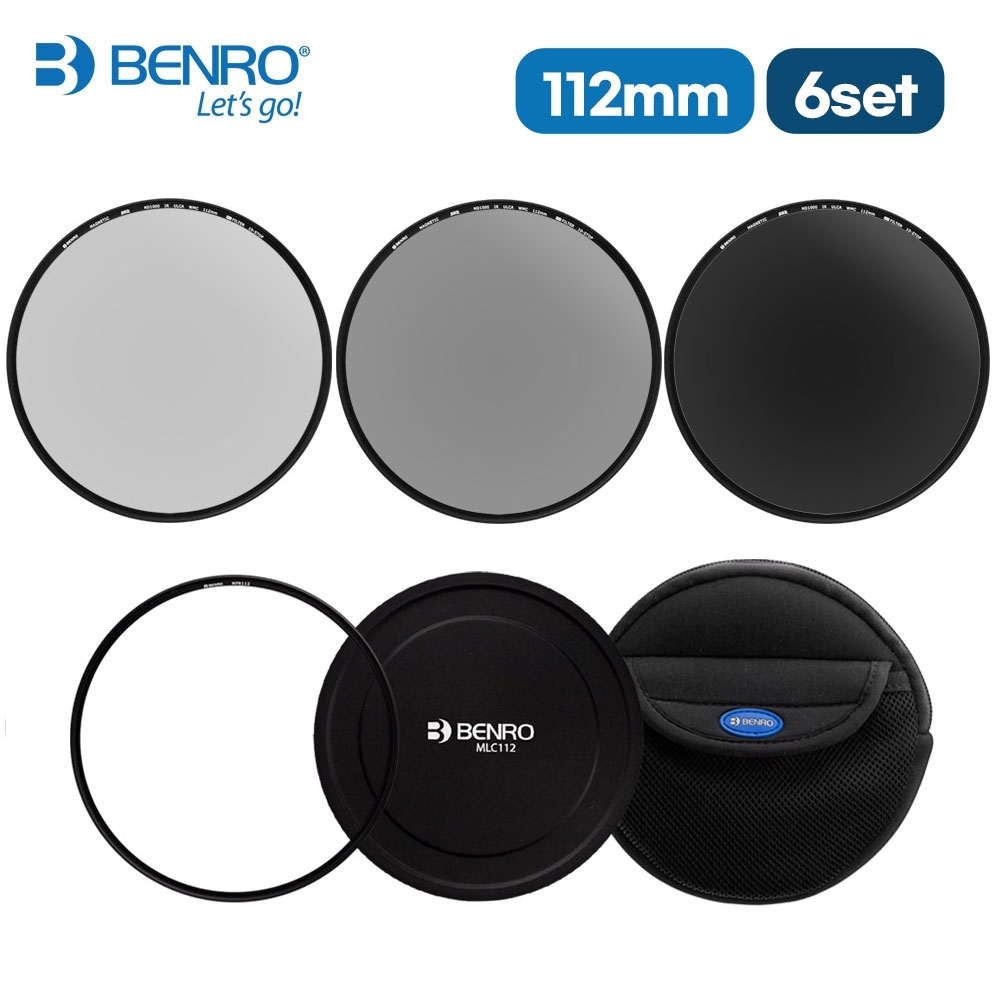BENRO ND 112mm 자석필터 키트 (ND8+ND64+ND1000+자석렌즈캡 112mm 어댑터링+필터파우치)