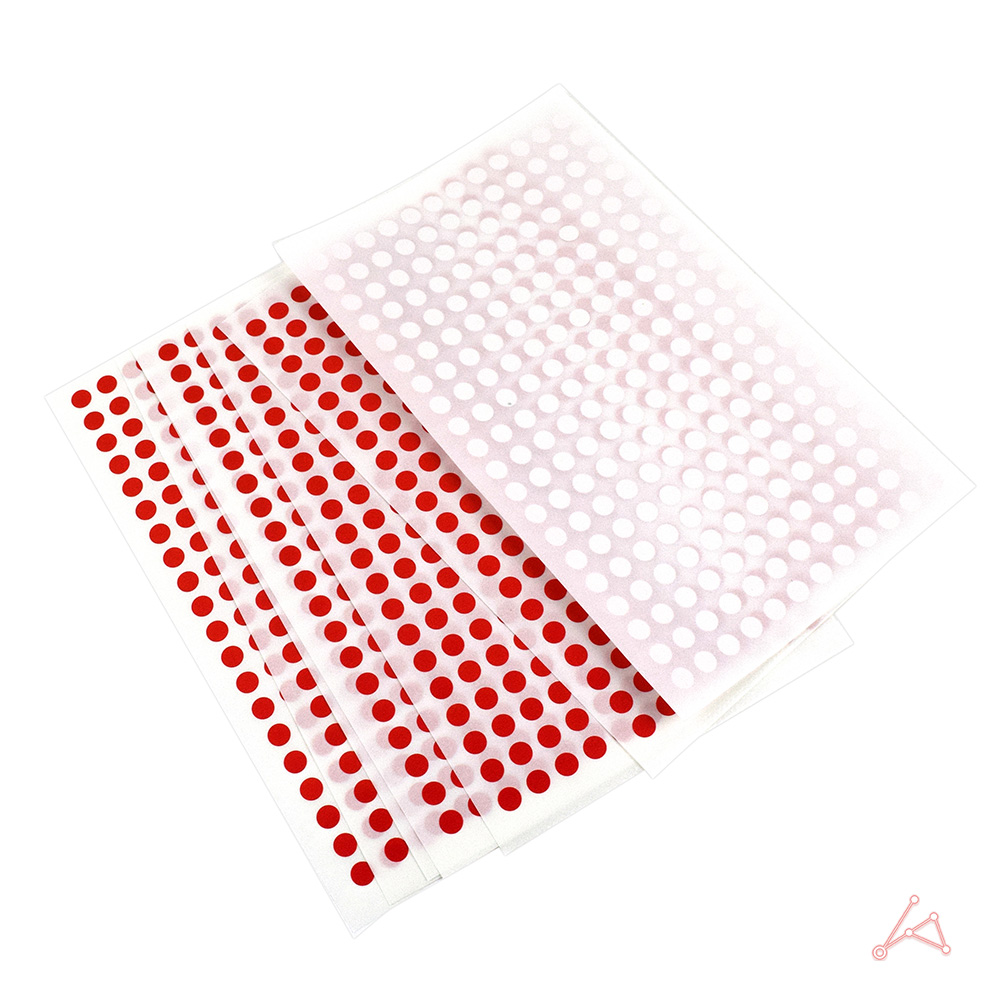 동그란 스티커 동그라미 투표 무지 원형 5mm 빨강 7P - 상세 이미지 3
