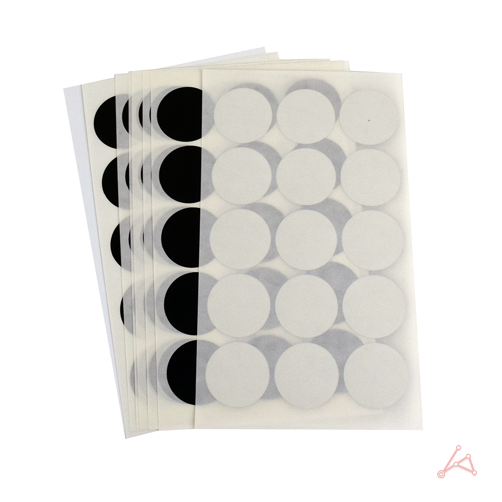 동그란 스티커 동그라미 투표 무지 원형 25mm 검정 7P - 상세 이미지 3