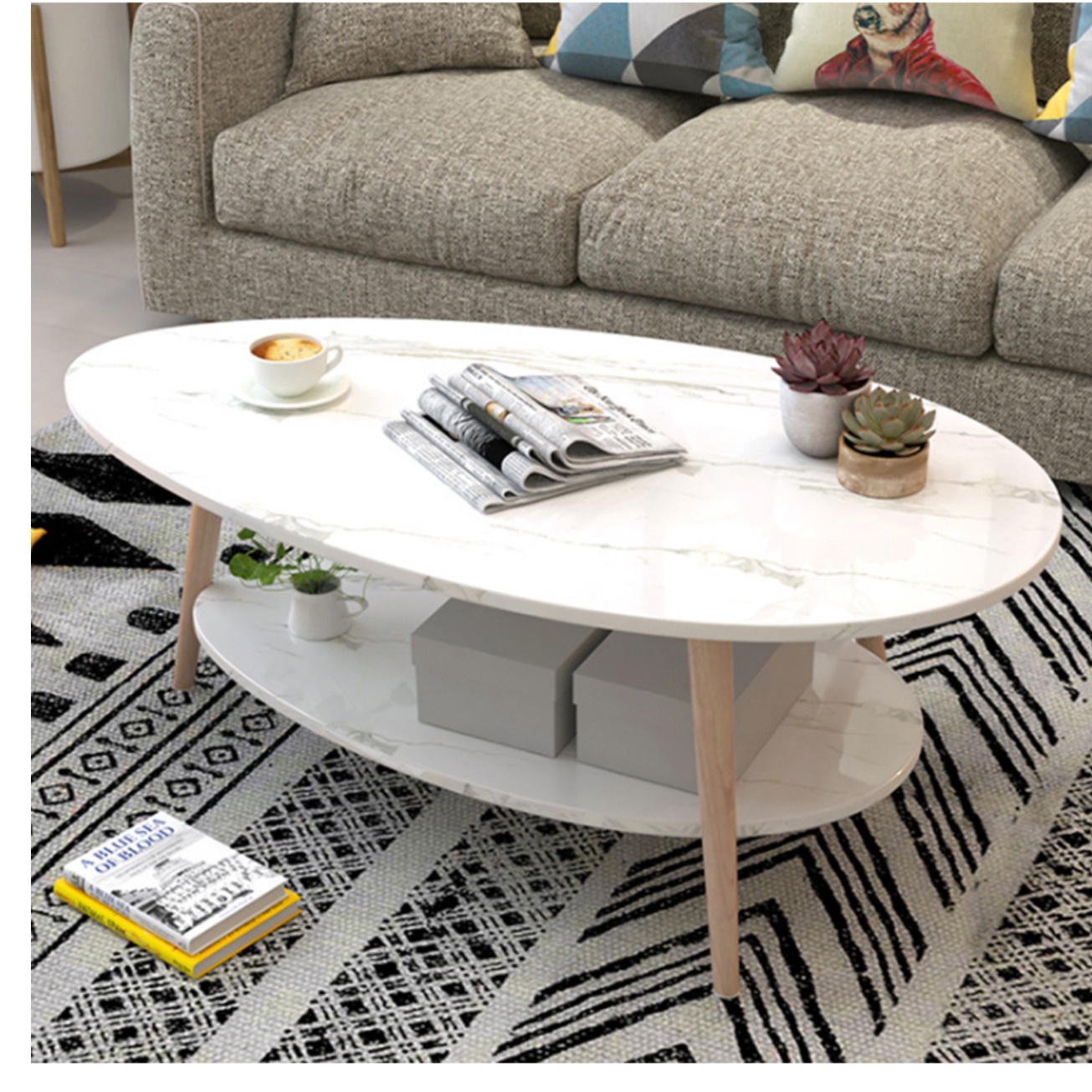 응접실 테이블 높은 쇼파 테이블 기능성 거실 테이블 거실용 탁자