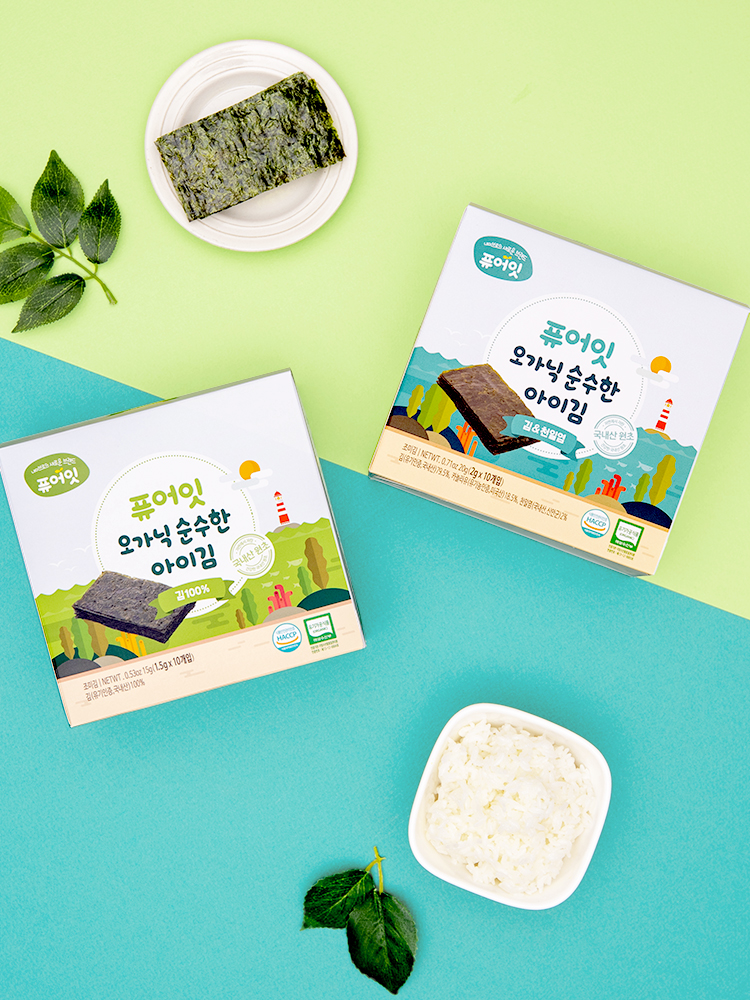 퓨어잇 오가닉 순수한 아이김 2가지 맛 유기농