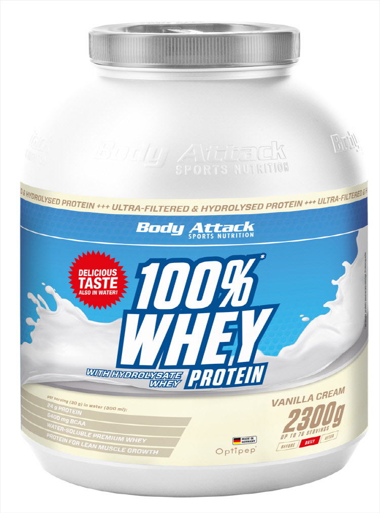 독일 바디어택 100% 웨이프로틴 가수분해 유청단백질보충제 BCAA 2.3kg 8가지 맛 이미지 4