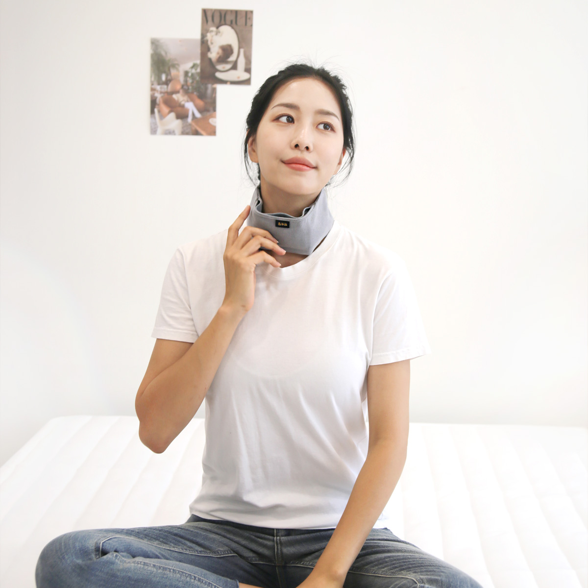 들꽃잠 목찜질팩 보호목 환절기 편도 뒷목 팥찜질 온열 - 상세 이미지 3