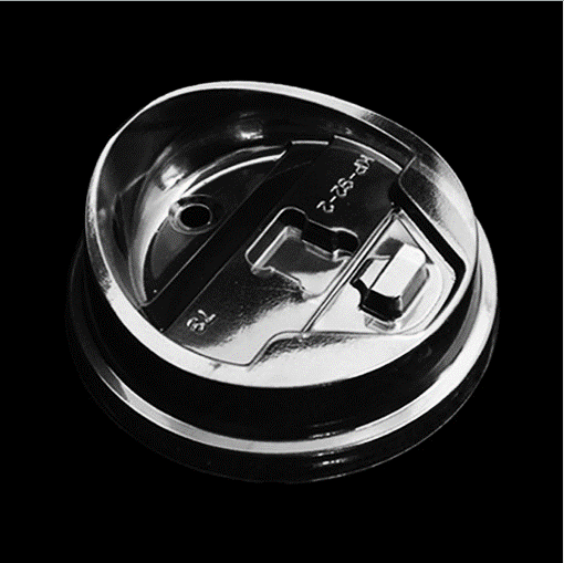 테이크아웃컵뚜껑 10/13 종이컵뚜껑 롱개폐형 머그리드 투명 100개