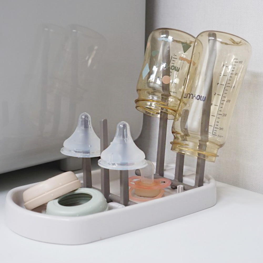 뉴코코맘 이유식기보관함 2단 아기 식기건조대 젖병보관함