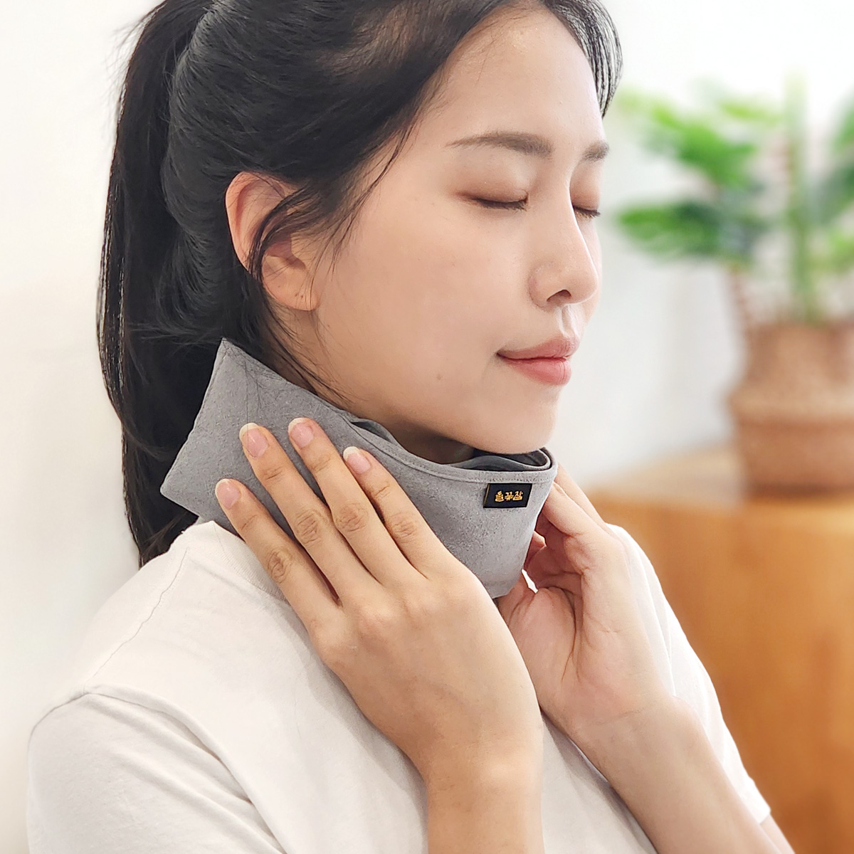 들꽃잠 목찜질팩 보호목 환절기 편도 뒷목 팥찜질 온열