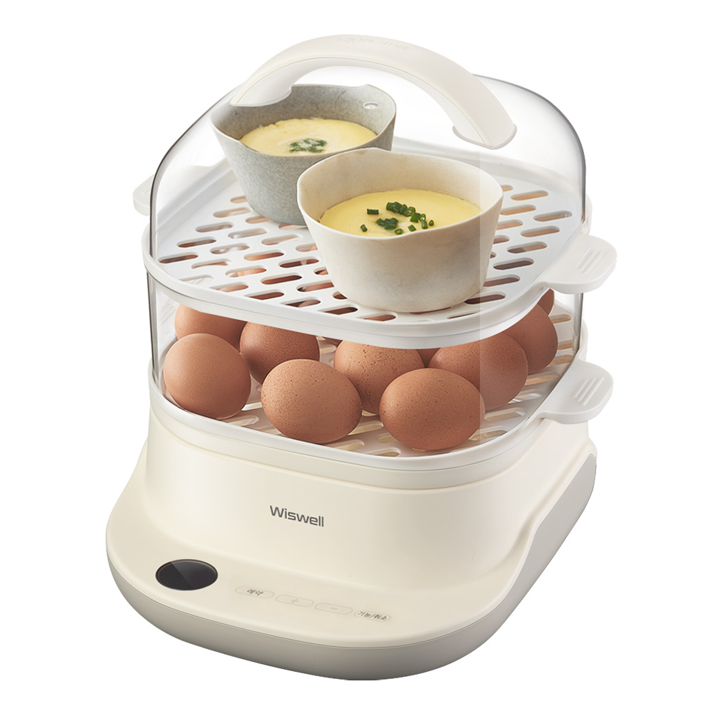 위즈웰 전기찜기 6L 예약 대용량 야채 스팀 계란 고구마 삶는 찌는 기계 가정용 다담
