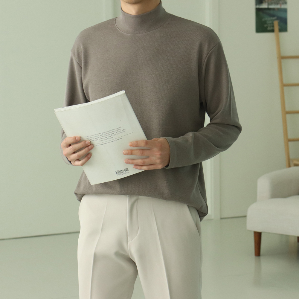 1+1 남자니트 하프넥 목폴라 남자반목폴라 이미지 3