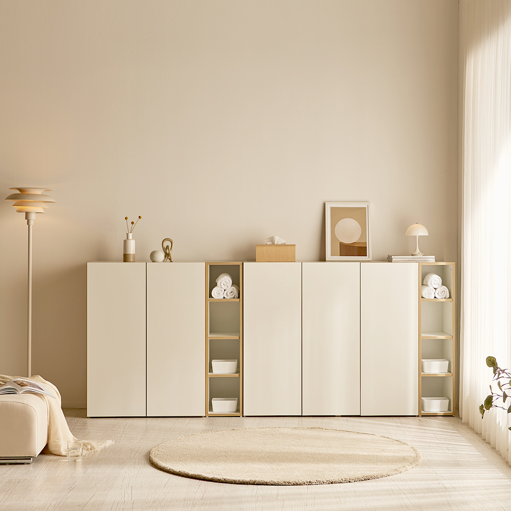 틈새수납장 낮은 침대 옆 폭좁은 미니 얇은 슬림 좁은수납장 아이모던 바작 300 낮은형