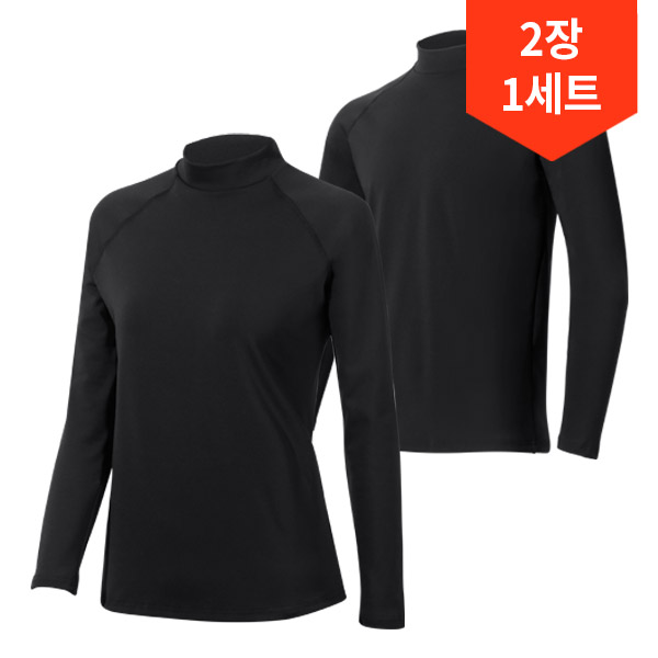 [2장 set] 리카타 방한 티셔츠 겨울 기능성 상의 히트텍 발열 기능성 내복 - 상품 이미지