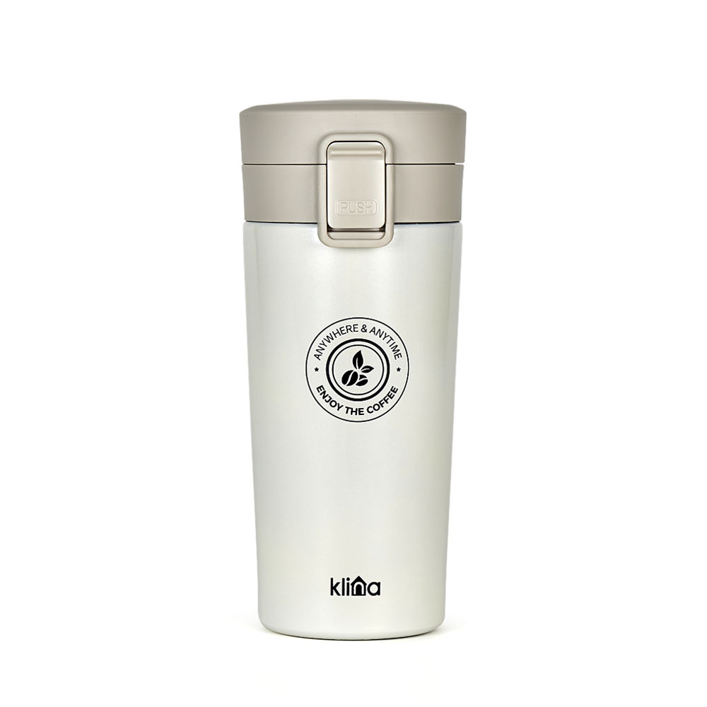 클리나 카페홀릭 원터치 보온보냉 스텐 텀블러 350ml - 상세 이미지 2
