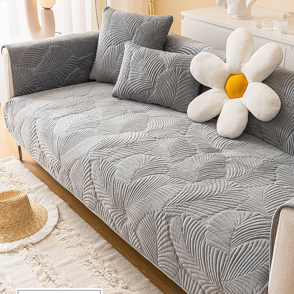 극세사 쇼파패드 2 3인용 논슬립 돌 흙 소파 토퍼 매트 커버 깃털아이보리 70x150