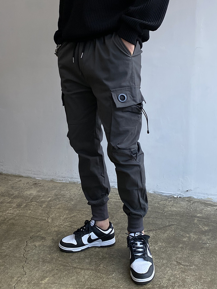 조커팬츠 건빵바지 카고 스트링 테크웨어 밴딩스판 - 상세 이미지 3