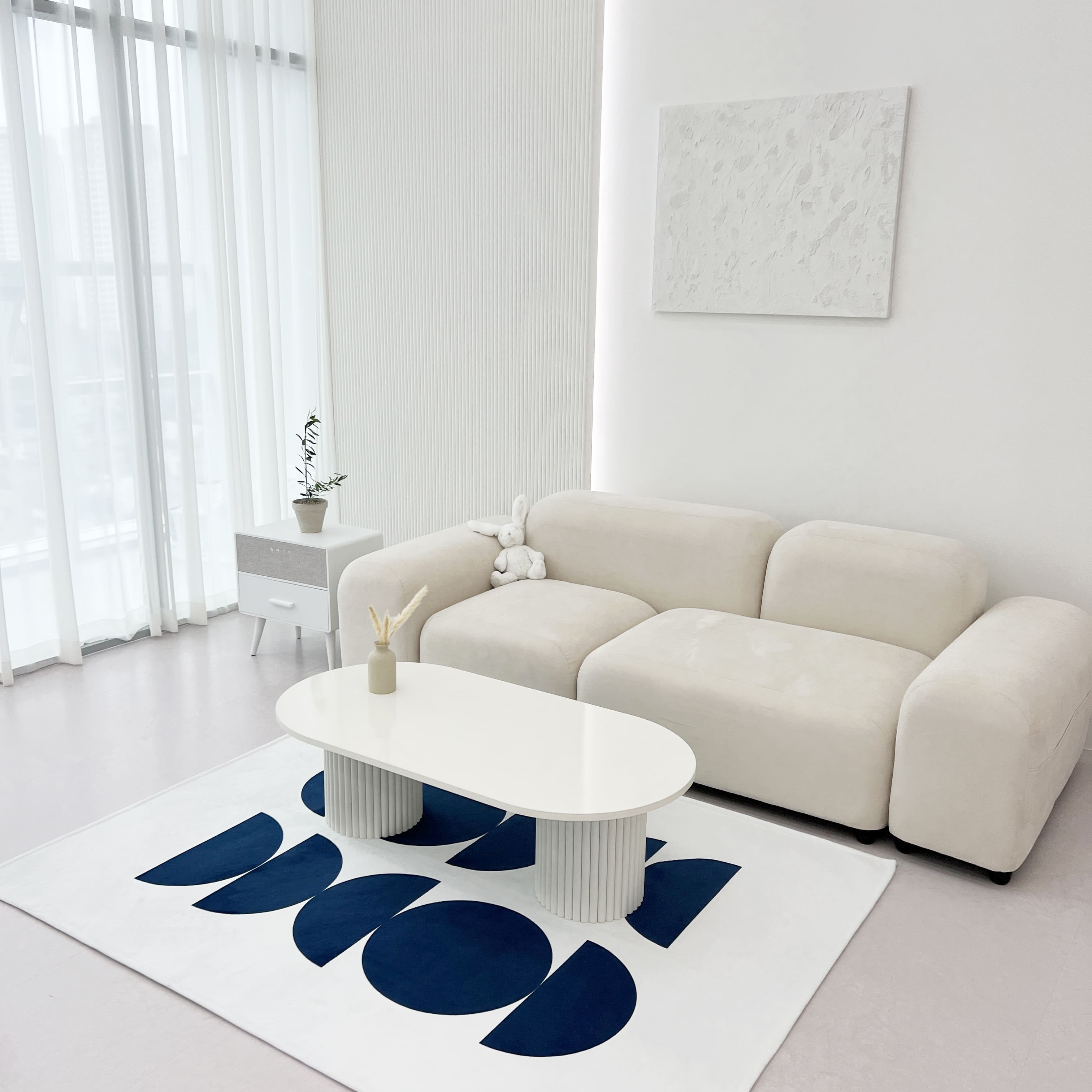 사계절 디자인 거실러그 카페트 8종 룸매트 (60x140cm) no.16-1 키 오렌지 - 상세 이미지 5