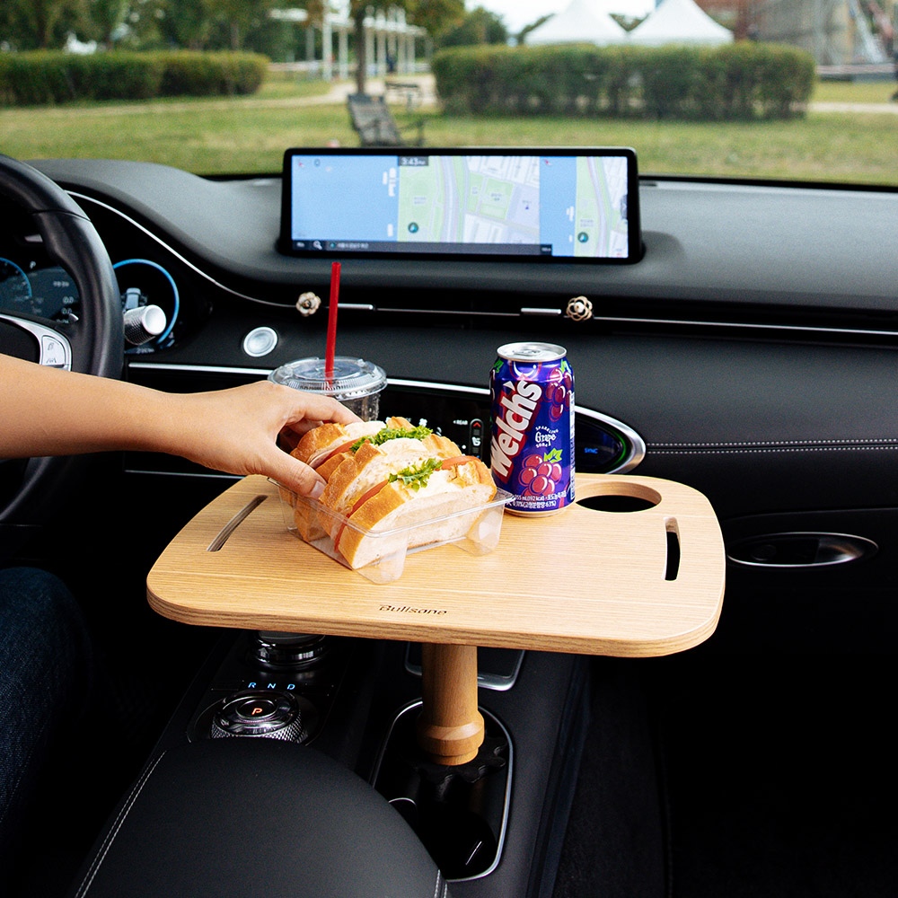 [불스원] 차량용 우드 테이블 감성 차크닉 캠핑테이블 네츄럴