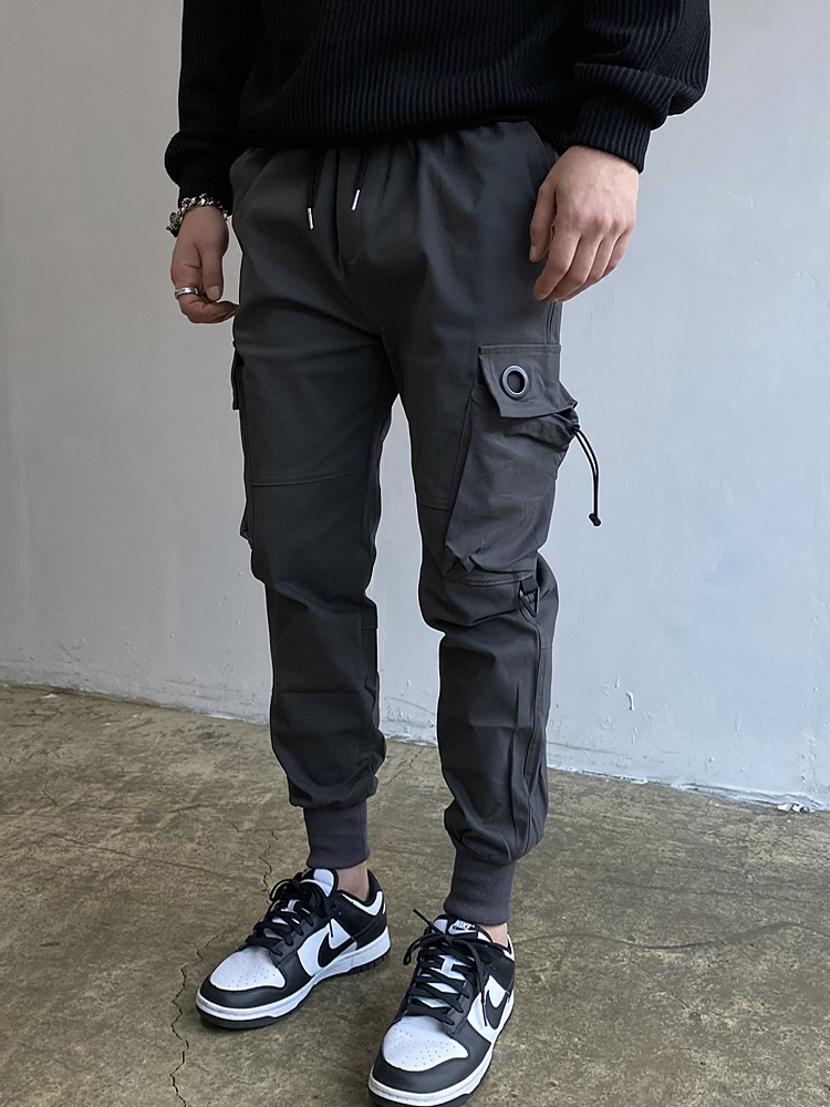 조커팬츠 건빵바지 카고 스트링 테크웨어 밴딩스판 - 상세 이미지 4